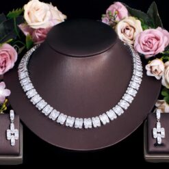 Sparkling CZ Super Luxury Bridal Big Jewelry Set DIVIJEWL_NECK44