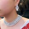 Sparkling CZ Super Luxury Bridal Big Jewelry Set DIVIJEWL_NECK46 2 Sparkling CZ Super Luxury Bridal Big Jewelry Set DIVIJEWL_NECK46