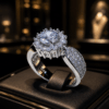 18K White Gold Plated CZ Diamond Flower Ring DIVIJEWL_RING75 1 18K White Gold Plated CZ Diamond Flower Ring DIVIJEWL_RING75.8