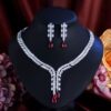 Sparking Red CZ Diamond Necklace Set DIVIJEWL_NECK50 2 Sparking Red CZ Diamond Necklace Set DIVIJEWL_NECK50