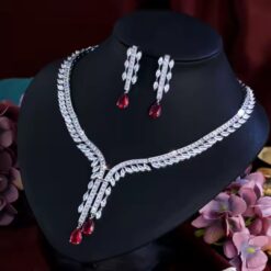 Sparking Red CZ Diamond Necklace Set DIVIJEWL_NECK50 7 Sparking Red CZ Diamond Necklace Set DIVIJEWL_NECK50.2