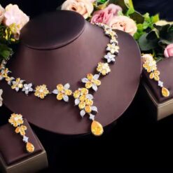 Gorgeous CZ Necklace and Earrings Bridal Set DIVIJEWL_NECK52 7 Gorgeous CZ Necklace and Earrings Bridal Set DIVIJEWL_NECK52.2