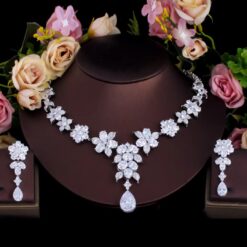 Gorgeous CZ Necklace and Earrings Bridal Set DIVIJEWL_NECK53