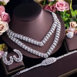 Gorgeous CZ Arabic Bridal Jewelry Set for Women DIVIJEWL_NECK54 7 Gorgeous CZ Arabic Bridal Jewelry Set for Women DIVIJEWL_NECK54.2
