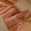 18K White Gold Plated CZ Diamond Star Ring DIVIJEWL_RING76 1 18K White Gold Plated CZ Diamond Star Ring DIVIJEWL_RING76