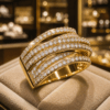 18K Plated Multi Layer CZ Diamond Ring DIVIJEWL_RING78 2 18K Plated Multi Layer CZ Diamond Ring DIVIJEWL_RING78.15