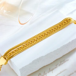 18K Gold Plated Multi layer Bracelet For Women DIVIJEWL_BRAC29.2