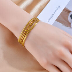 18K Gold Plated Multi layer Bracelet For Women DIVIJEWL_BRAC29.4