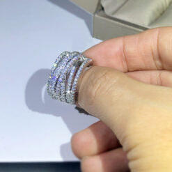 18K Plated Multi Layer CZ Diamond Ring DIVIJEWL_RING78 9 18K Plated Multi Layer CZ Diamond Ring DIVIJEWL_RING78.5