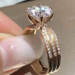 18K Plated Multi Layer CZ Diamond Ring DIVIJEWL_RING79.1