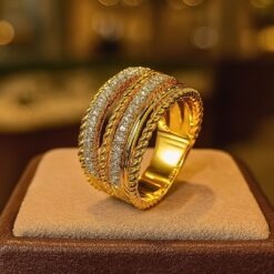 Multi Circle Combined Electroplated Ring DIVIJEWL_RING81.3