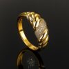 Trendy Screw Thread Zircon Gold Plated Ring DIVIJEWL_RING82 2 Trendy Screw Thread Zircon Gold Plated Ring DIVIJEWL_RING82.6
