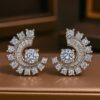 Modern Style Geometric Design CZ Earrings DIVIJEWL_EARR51 2 Modern Style Geometric Design CZ Earrings DIVIJEWL_EARR51.3
