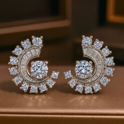 Modern Style Geometric Design CZ Earrings DIVIJEWL_EARR51.3