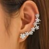 1piece Classic Style Flower Inlay Ear Cuff DIVIJEWL_EARR52