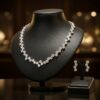 Top Grade Round Cut CZ Tennis Necklace Set 2 Top Grade Round Cut CZ Tennis Necklace Set DIVIJEWL_NECK59.1