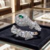 Geometric Snake Shaped Plated CZ Ring DIVIJEWL_RING98 2 Geometric Snake Shaped Plated CZ Ring DIVIJEWL_RING98.2
