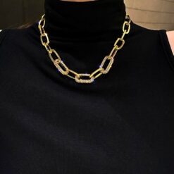 18k Gold Plated Hip Hop Cz Diamond Barogue Iced Out Necklace 8 18k Gold Plated Hip Hop Cz Diamond Barogue Iced Out Necklace DIVIJEWL_NECK66