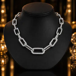 18k Gold Plated Hip Hop Cz Diamond Barogue Iced Out Necklace DIVIJEWL_NECK66.11