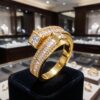 Simple Style Geometric Solid CZ Diamond Ring DIVIJEWL_RING104 1 Simple Style Geometric Solid CZ Diamond Ring DIVIJEWL_RING104.1