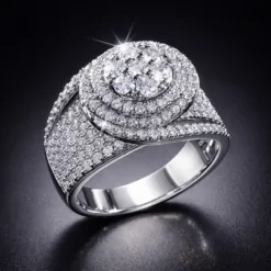 Sparkling Round Cut Pave CZ Diamond Swirl Cocktail Ring DIVIJEWL_RING100.1