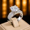 Designer White Gold Plated CZ diamond Ring DIVIJEWL_RING99.2