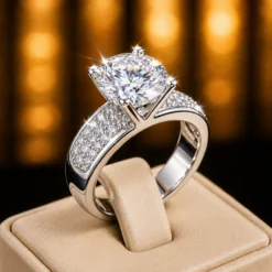 Designer White Gold Plated CZ diamond Ring DIVIJEWL_RING99.2