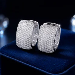Geometric U Shaped CZ Diamond Hoop Earrings DIVIJEWL_EARR57 7 Geometric U Shaped CZ Diamond Hoop Earrings DIVIJEWL_EARR57.7