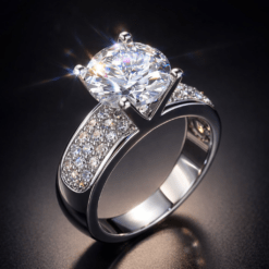 Designer White Gold Plated CZ diamond Ring DIVIJEWL_RING99 7 Designer White Gold Plated CZ diamond Ring DIVIJEWL_RING99