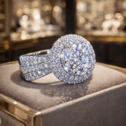 Micro Paved Luxurious CZ Diamond Ring DIVIJEWL_RING108 7 Micro Paved Luxurious CZ Diamond Ring DIVIJEWL_RING108