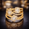 Multi Layer CZ Diamond Ring DIVIJEWL_RING106.3