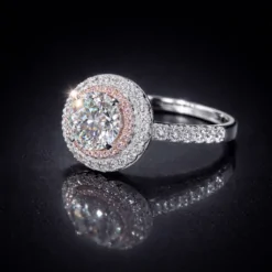 Round Design Solitaire CZ Diamond Ring DIVIJEWL_RING107