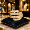 Sparkling Round Cut Pave CZ Diamond Swirl Cocktail Ring DIVIJEWL_RING101.10