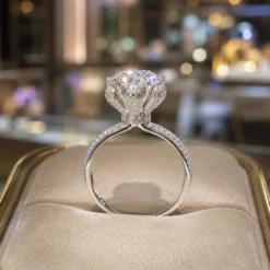 18K White Gold Plated 2ct Solitaire Ring Jewelry 11 DIVIJEWL RING114.1
