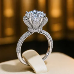 18K White Gold Plated 2ct Solitaire Ring Jewelry DIVIJEWL_RING114.6
