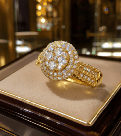 DiviJewl - Online shopping for artificial jewellery, imitation jewellery. 9 Micro Paved Luxurious CZ Diamond Ring DIVIJEWL_RING117.1