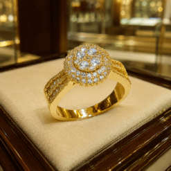 Micro Paved Luxurious CZ Diamond Ring DIVIJEWL_RING117.2