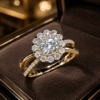Geometric Claw Setting CZ Diamond Ring For Women DIVIJEWL_RING118 1 Geometric Claw Setting CZ Diamond Ring For Women DIVIJEWL_RING118