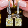 Beautiful Drop Yellow Earrings For Women in CZ Diamonds DIVIJEWL_EARR61.1