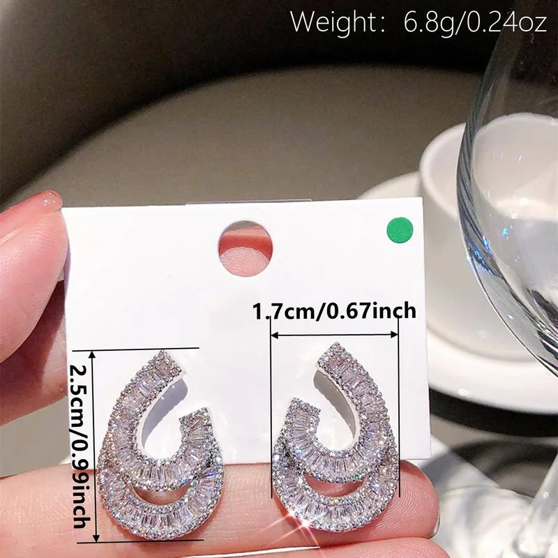 Geometric Stud Earrings For Women With Claw Setting DIVIJEWL_EARR59 4 Geometric Stud Earrings For Women With Claw Setting DIVIJEWL_EARR59.1